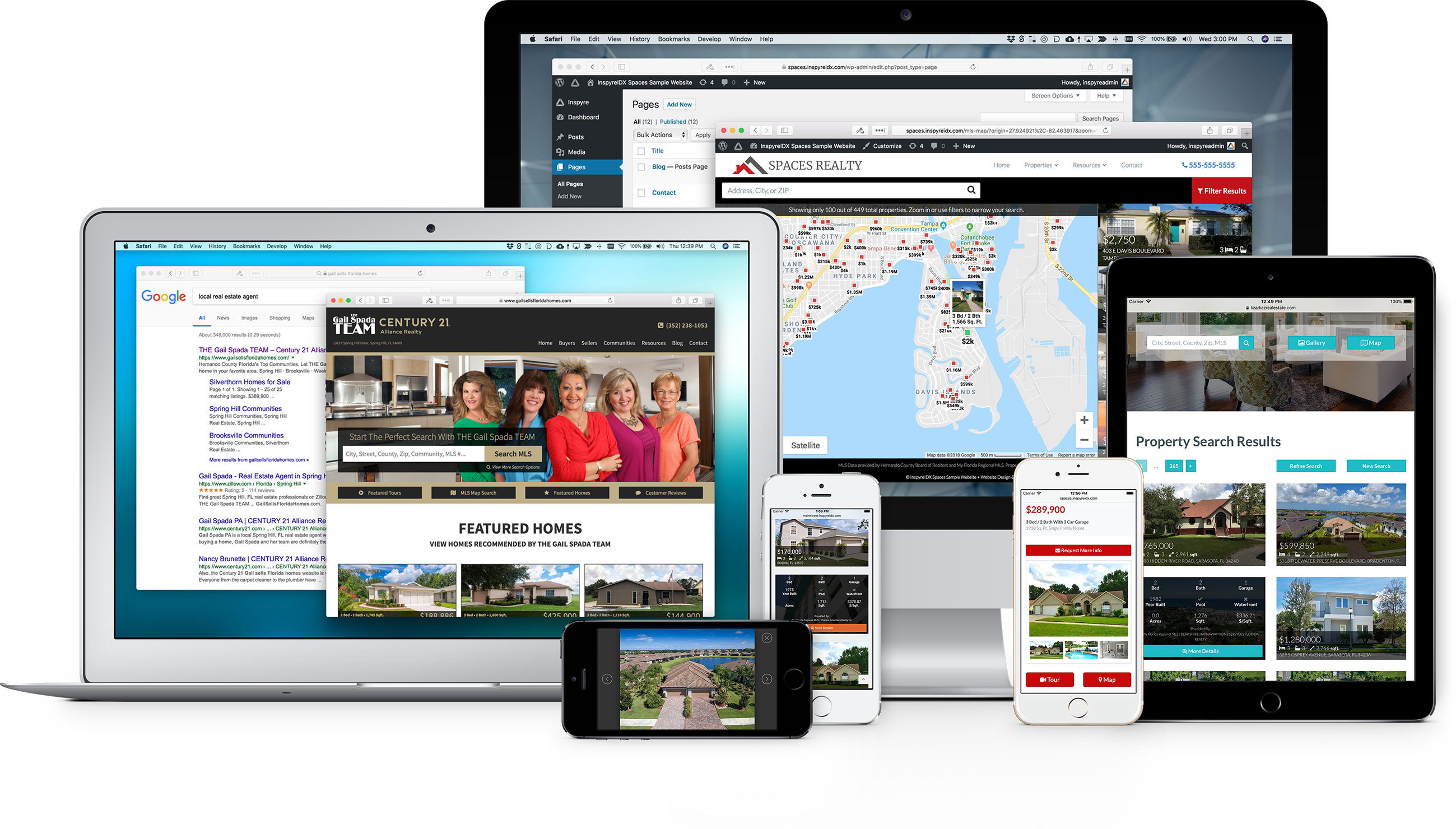 Modern responsive real estate IDX website design and effective marketing solutions for Realtors, real estate agents, teams, and brokers.
